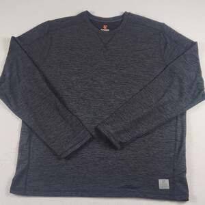 Rugged Elements Men's Long Sleeve Sueded T-Shirt Crew Neck XL Charcoal